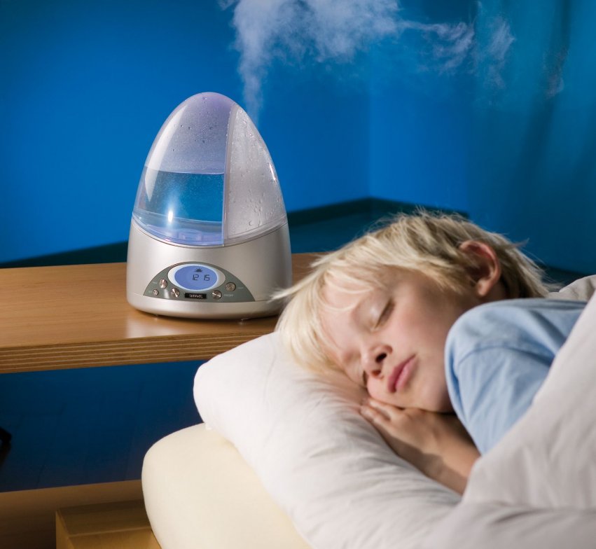 польза увлажнителя воздуха для детей