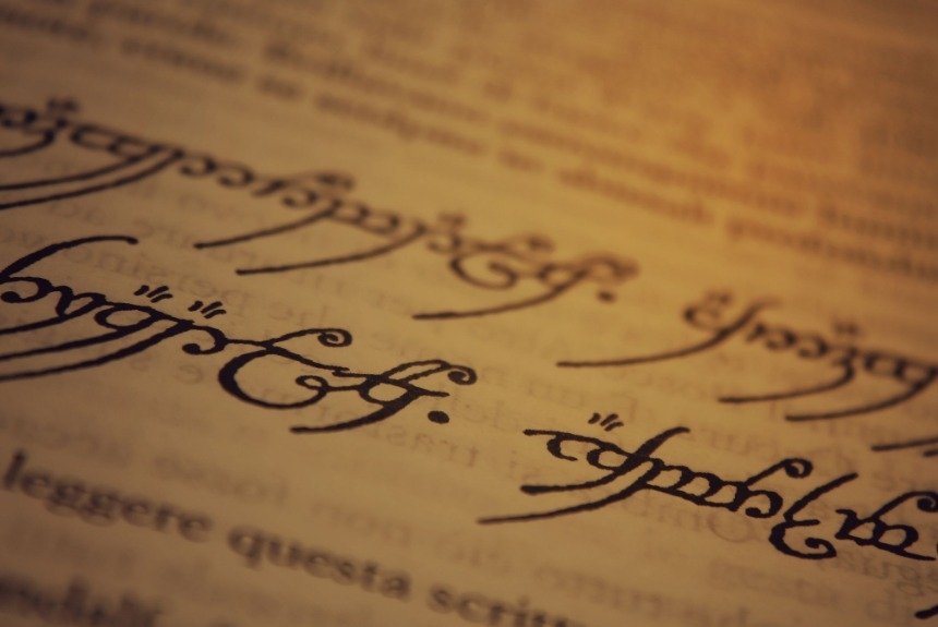 Эльфийский язык в книгах Толкина 