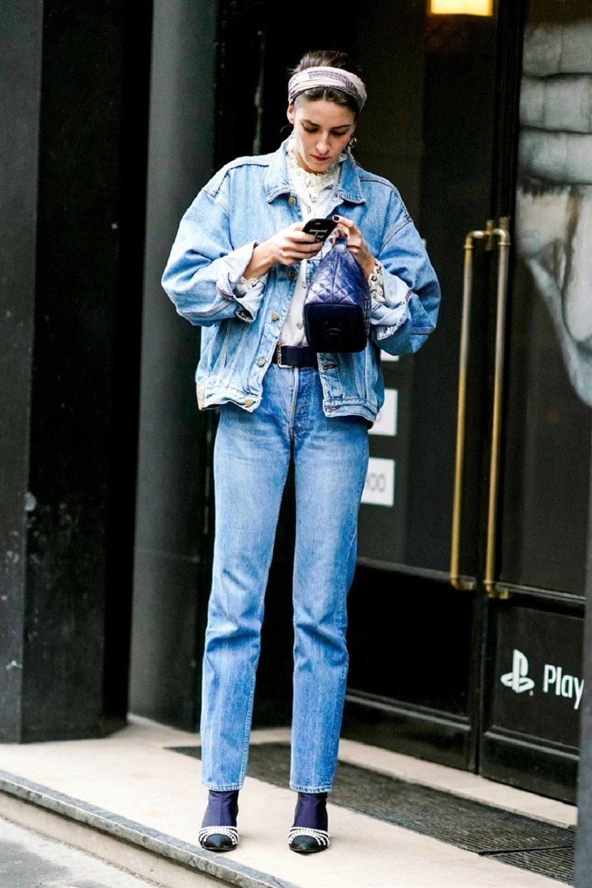 20 стильных образов с джинсовыми вещами всех фасонов