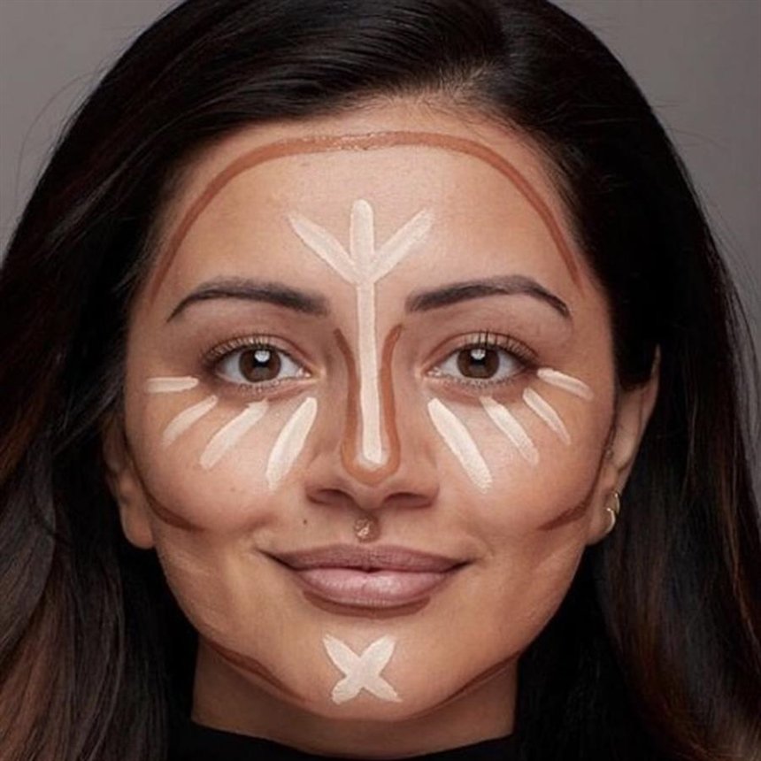 Как сделать лицо стройнее макияж